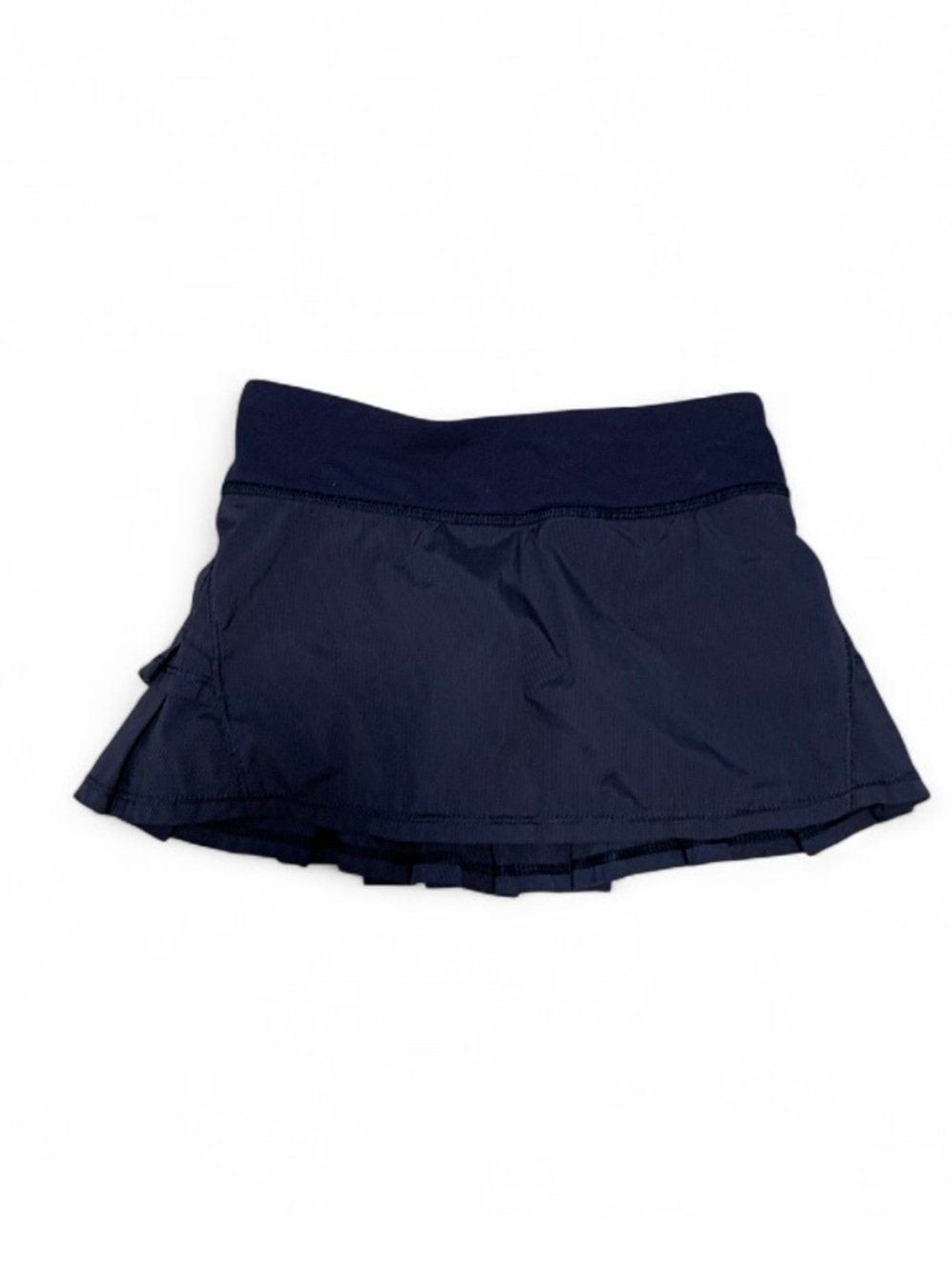 Ivivva Dark Blue Pleated Built in Shorts Mini Skirt